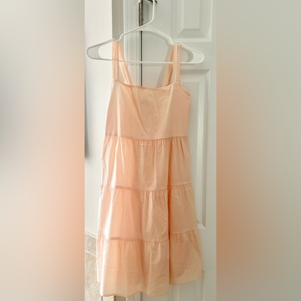 S’edge Soft Peach Tiered Mini Dress